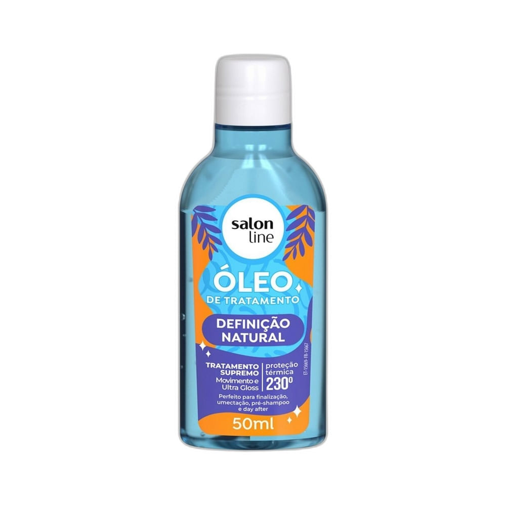 Frasco frontal do Óleo Capilar Salon Line Definição Natural 50ml.